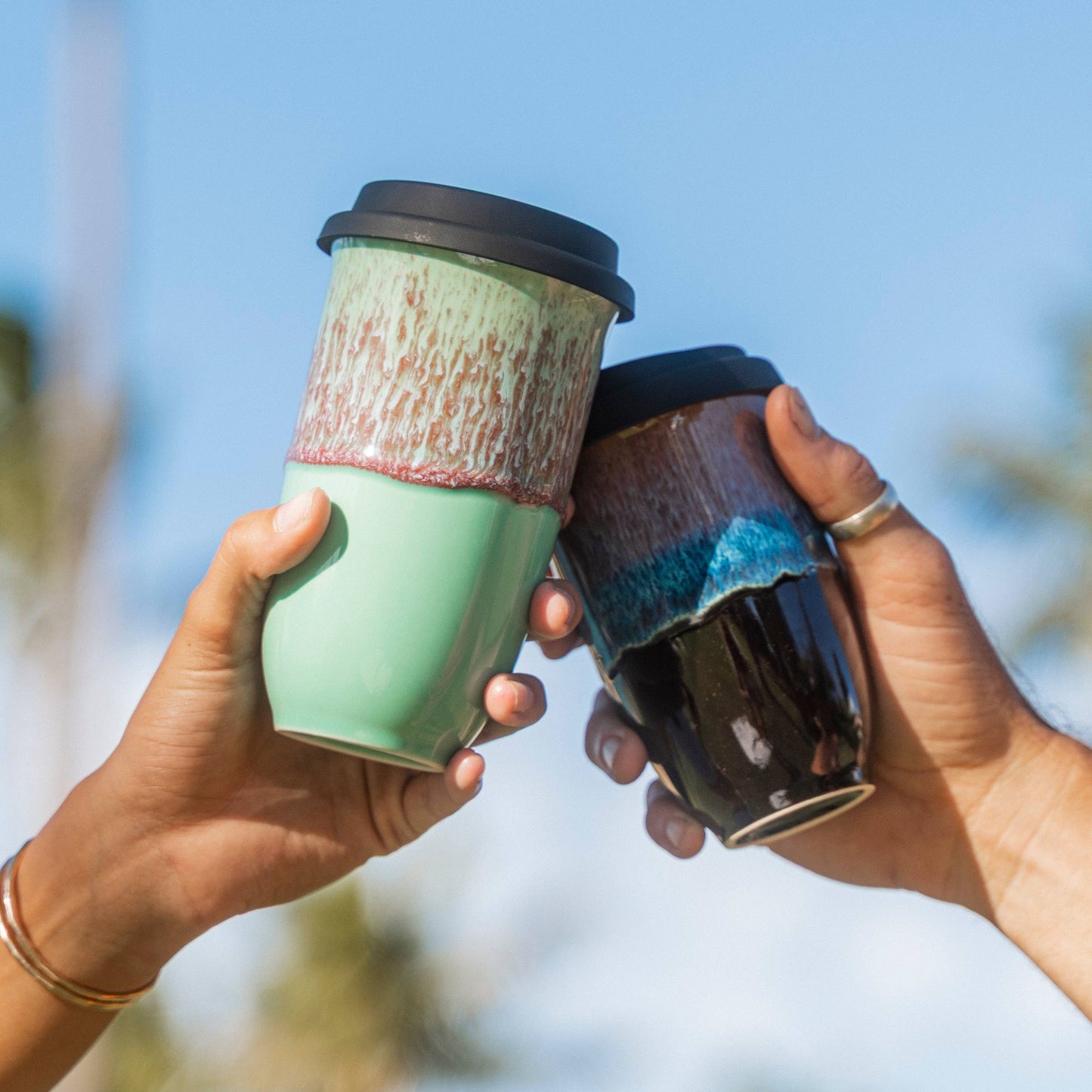 Nebula Ceramic 16 oz Travel Mug