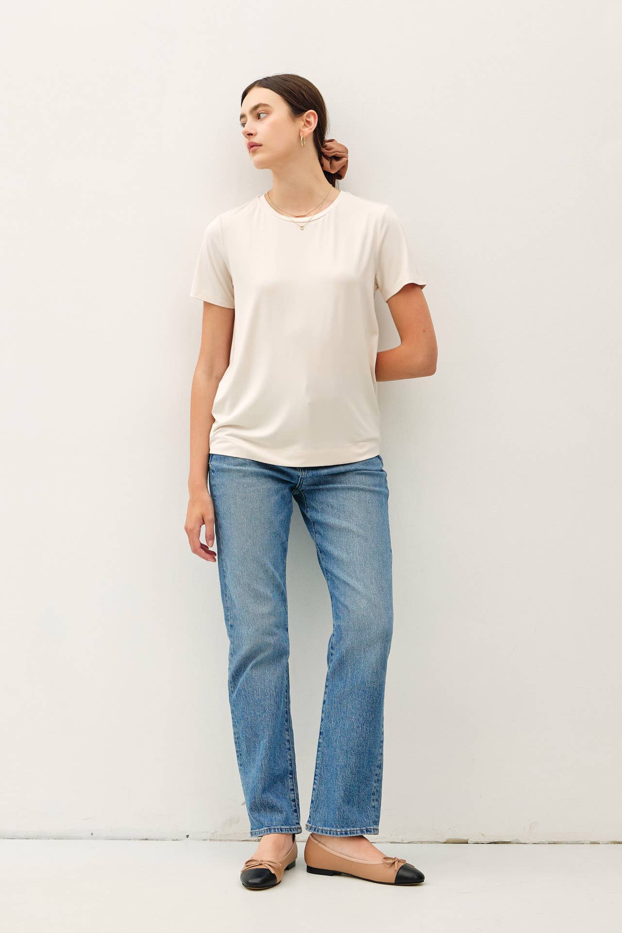 Bamboo Modal Basic Round Neck T-Shirt