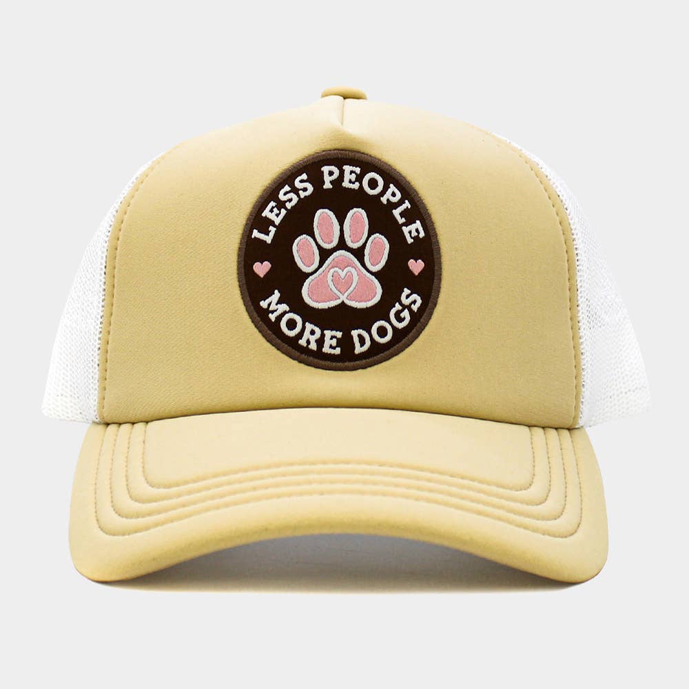 Less People More Dogs Trucker Hat