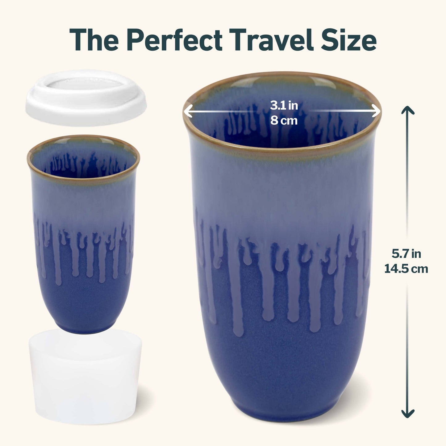 Neptune Ceramic 16 oz Travel Mug