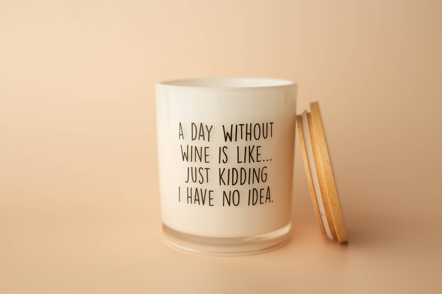 Day Without Wine Funny Soy Candle