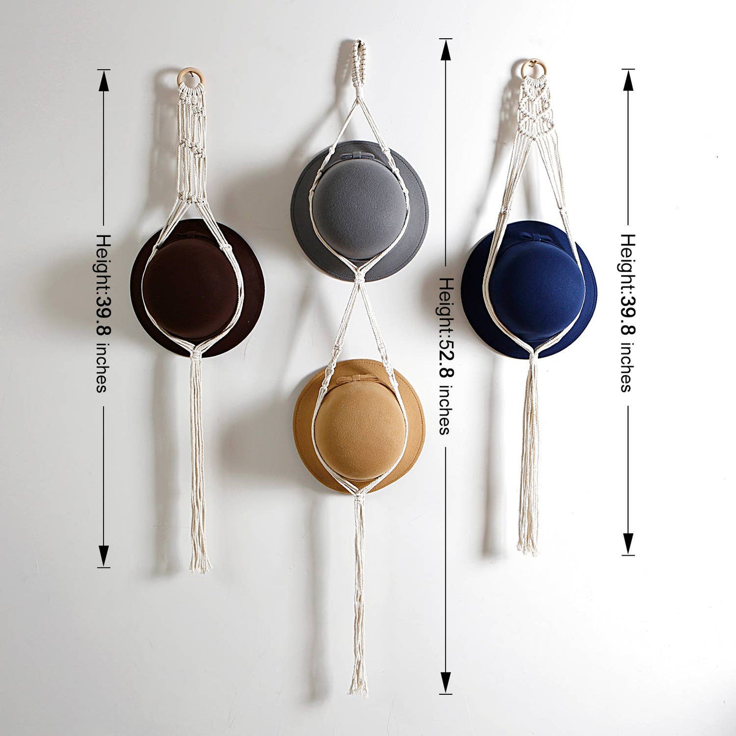Hat Storage Display Stand Macrame Wall Hanger