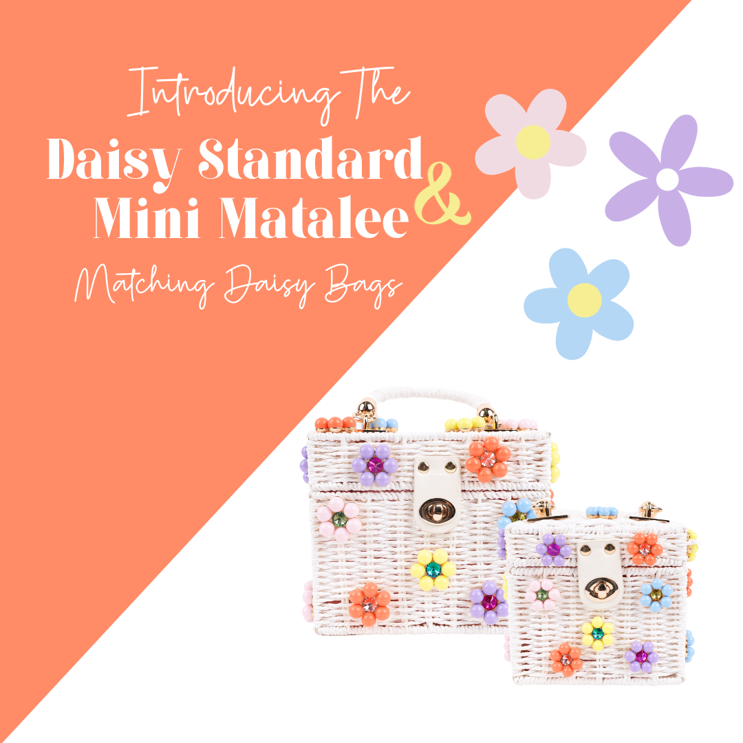 Wicker Bucket Daisy Flower Purse