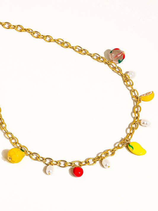 Positano Fruit Charm Necklace