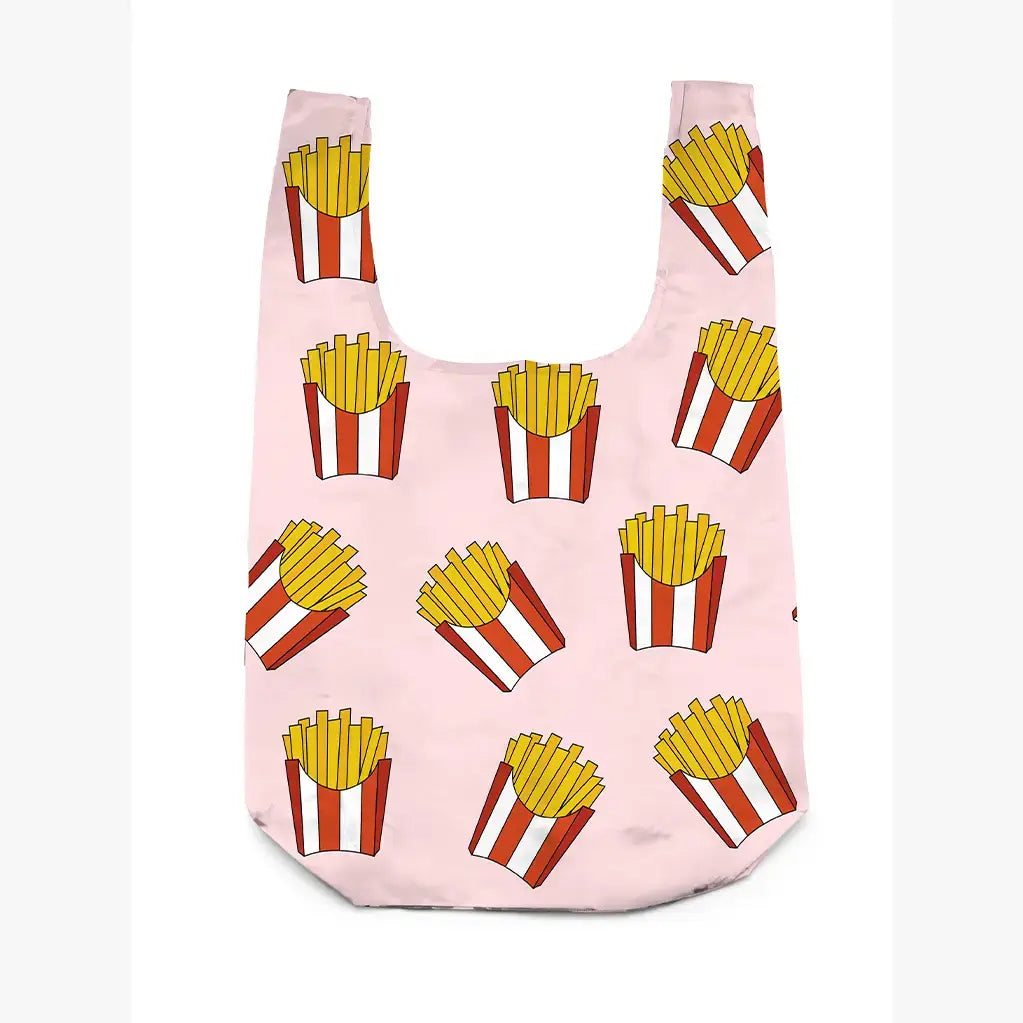 2-in-1 Bag Charm & Reusable Shopper Bag - French Fries