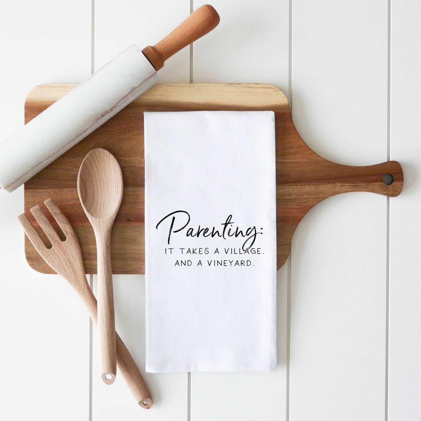 It Takes a Village Tea Towel
