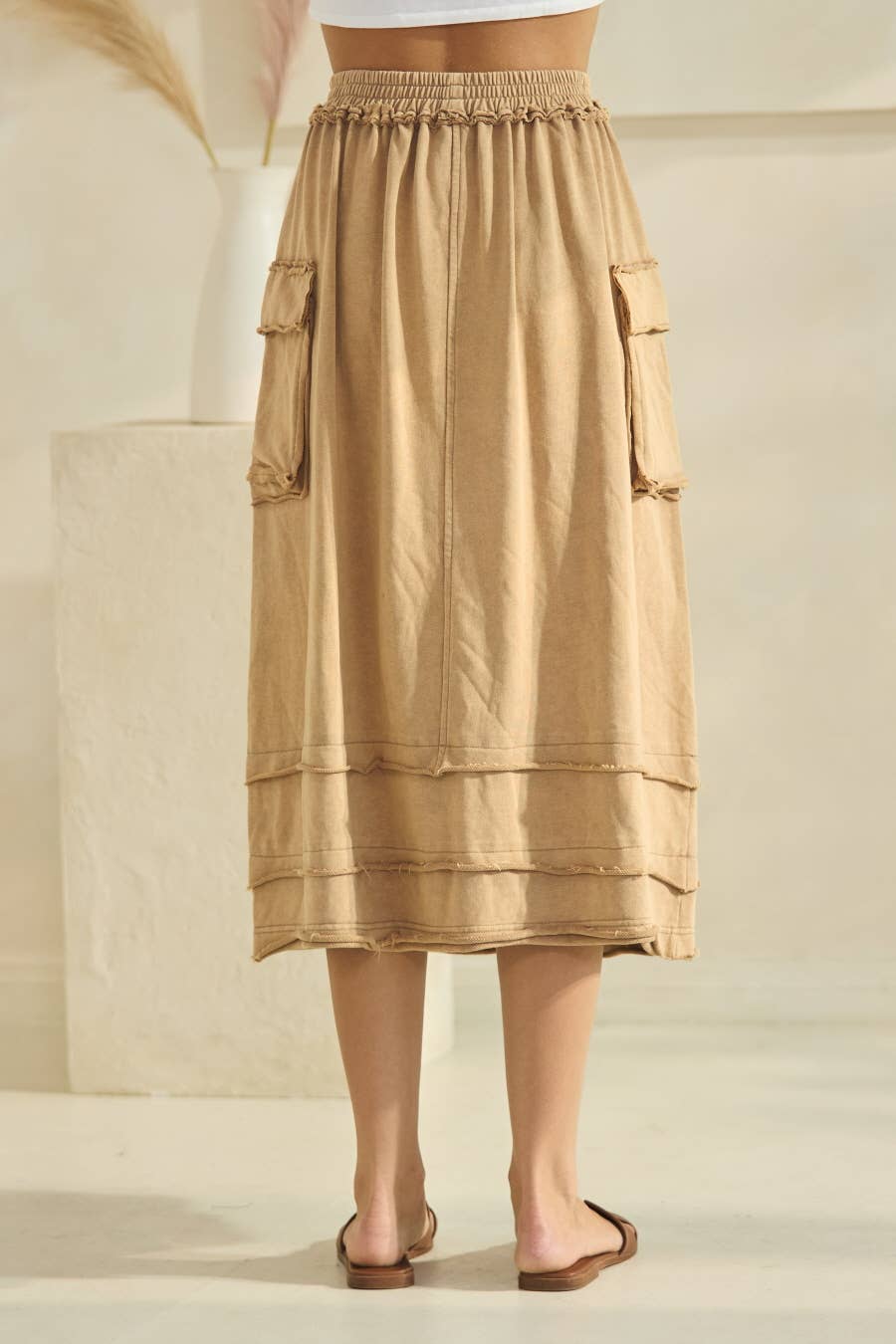 Acid Washed French Terry Skirt