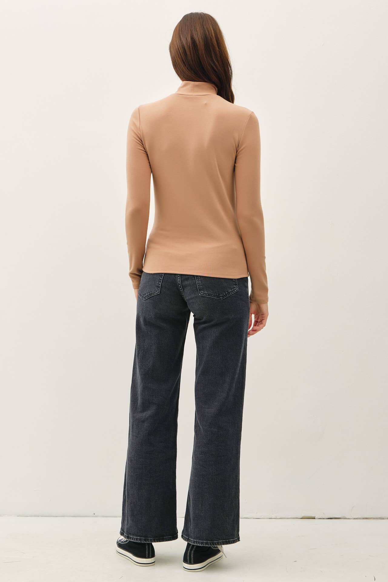 Turtleneck Knit Top