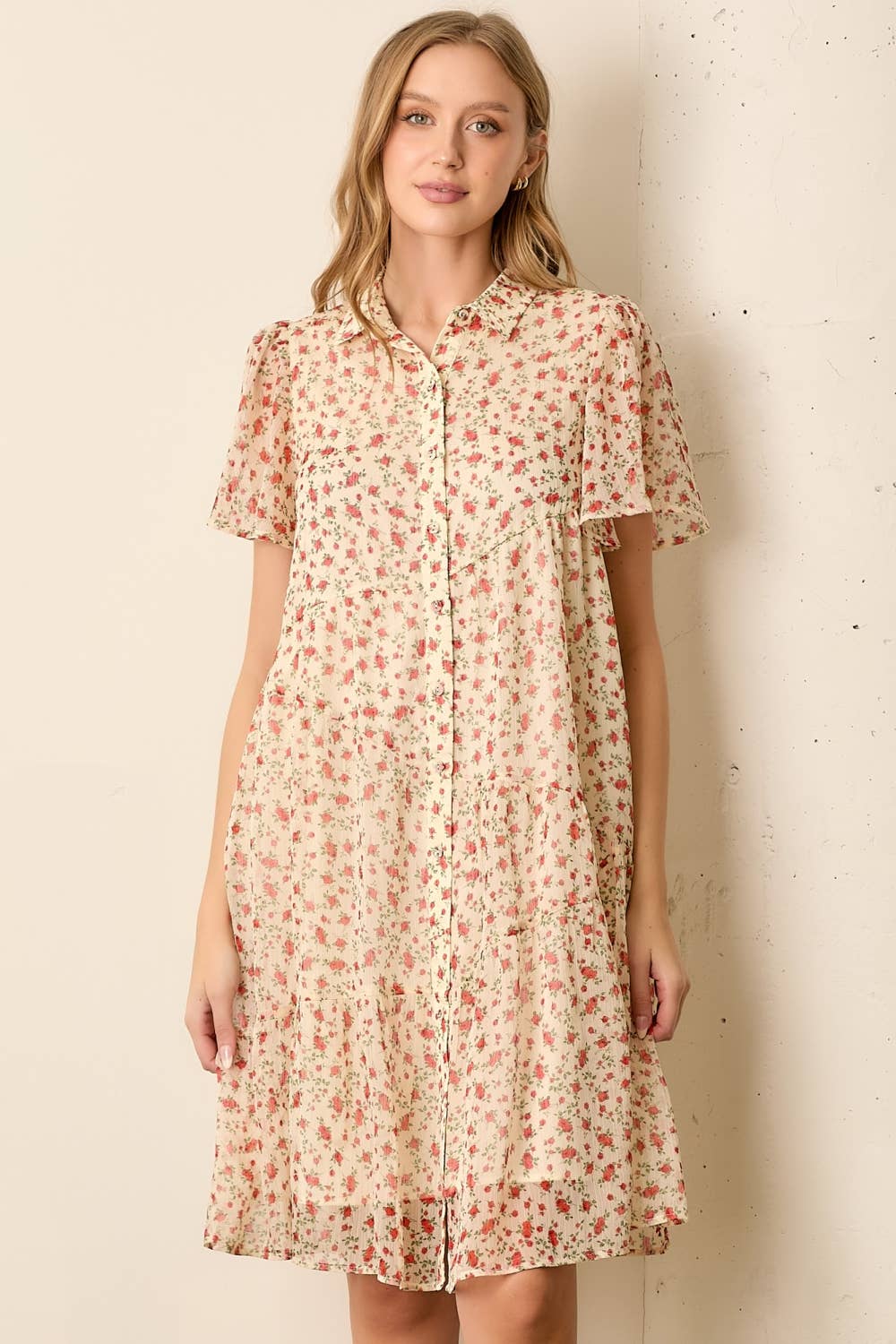 Printed Floral Dress