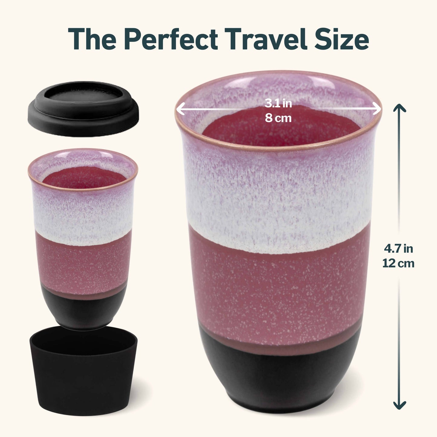 Eclipse Ceramic 12 oz Travel Mug