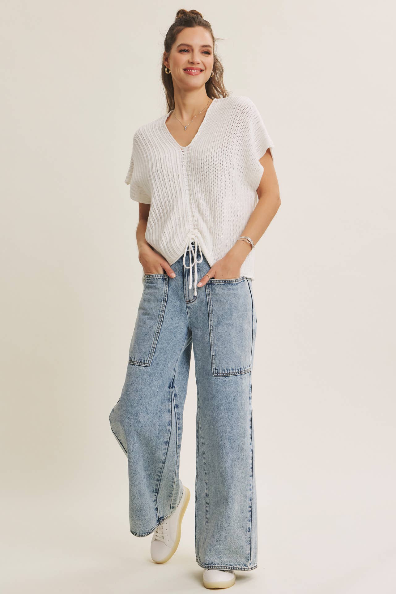Ease and Grace Wide Leg Jeans