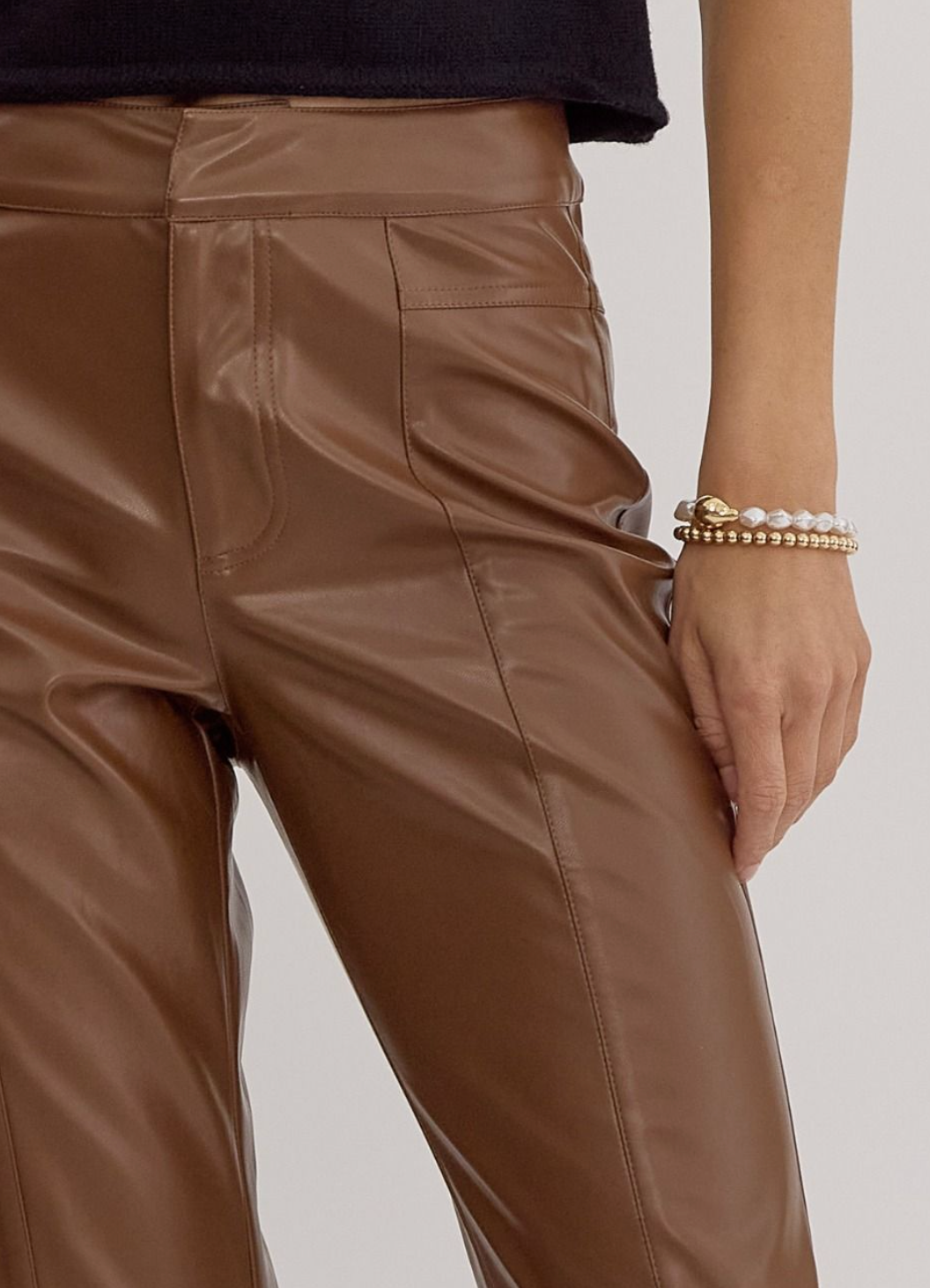 Brown Leather Pants