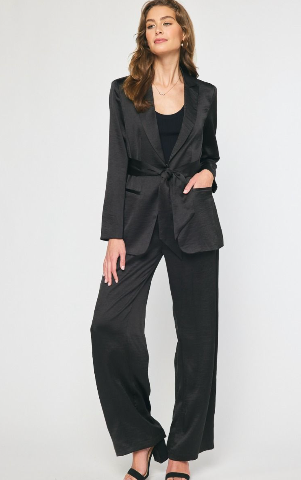 Satin Wide Leg Pants