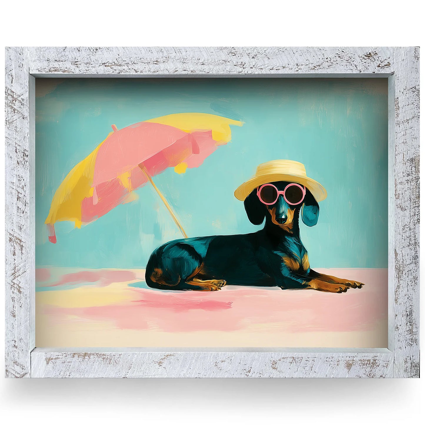 Sunbathing Dachshund