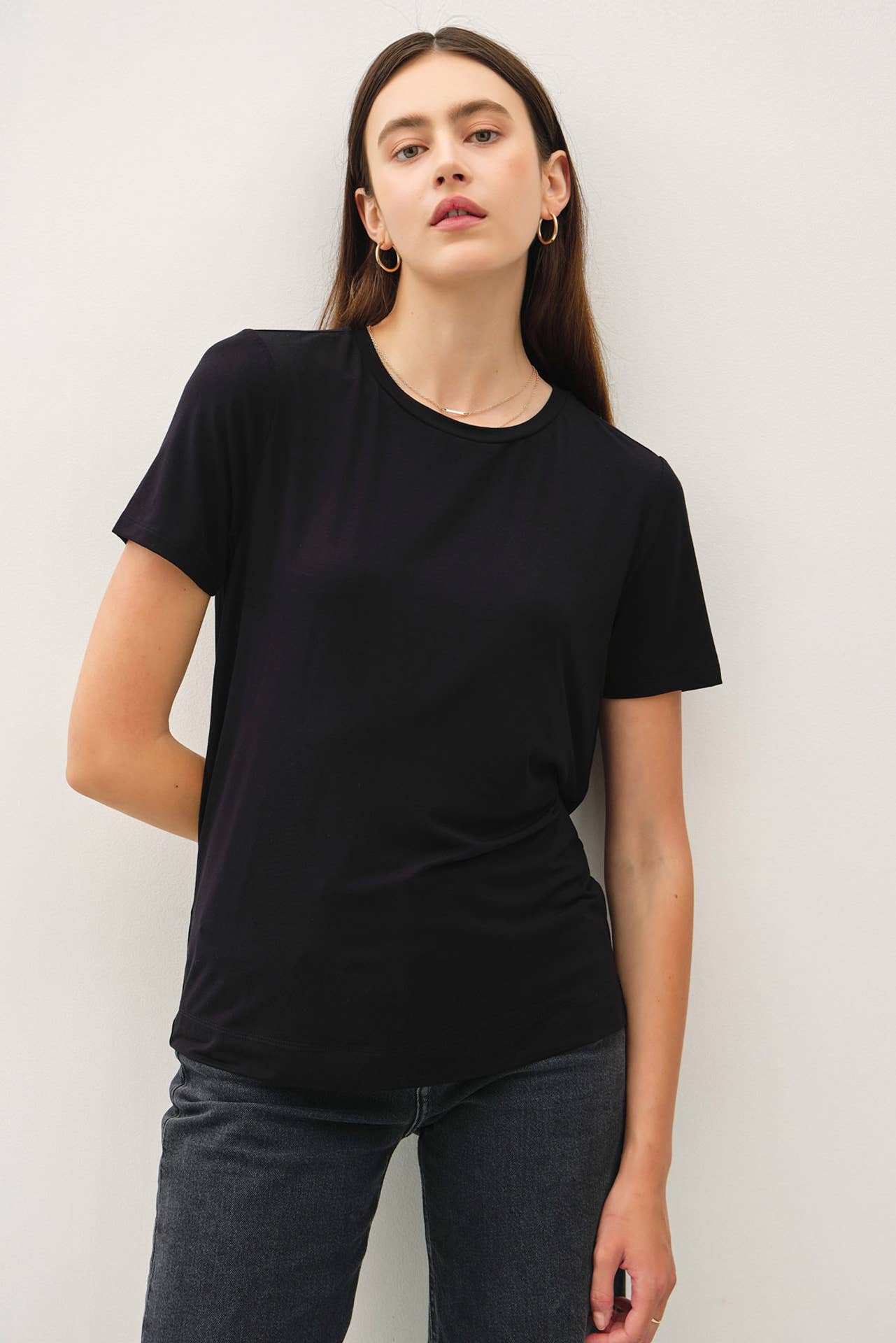 Bamboo Modal Basic Round Neck T-Shirt