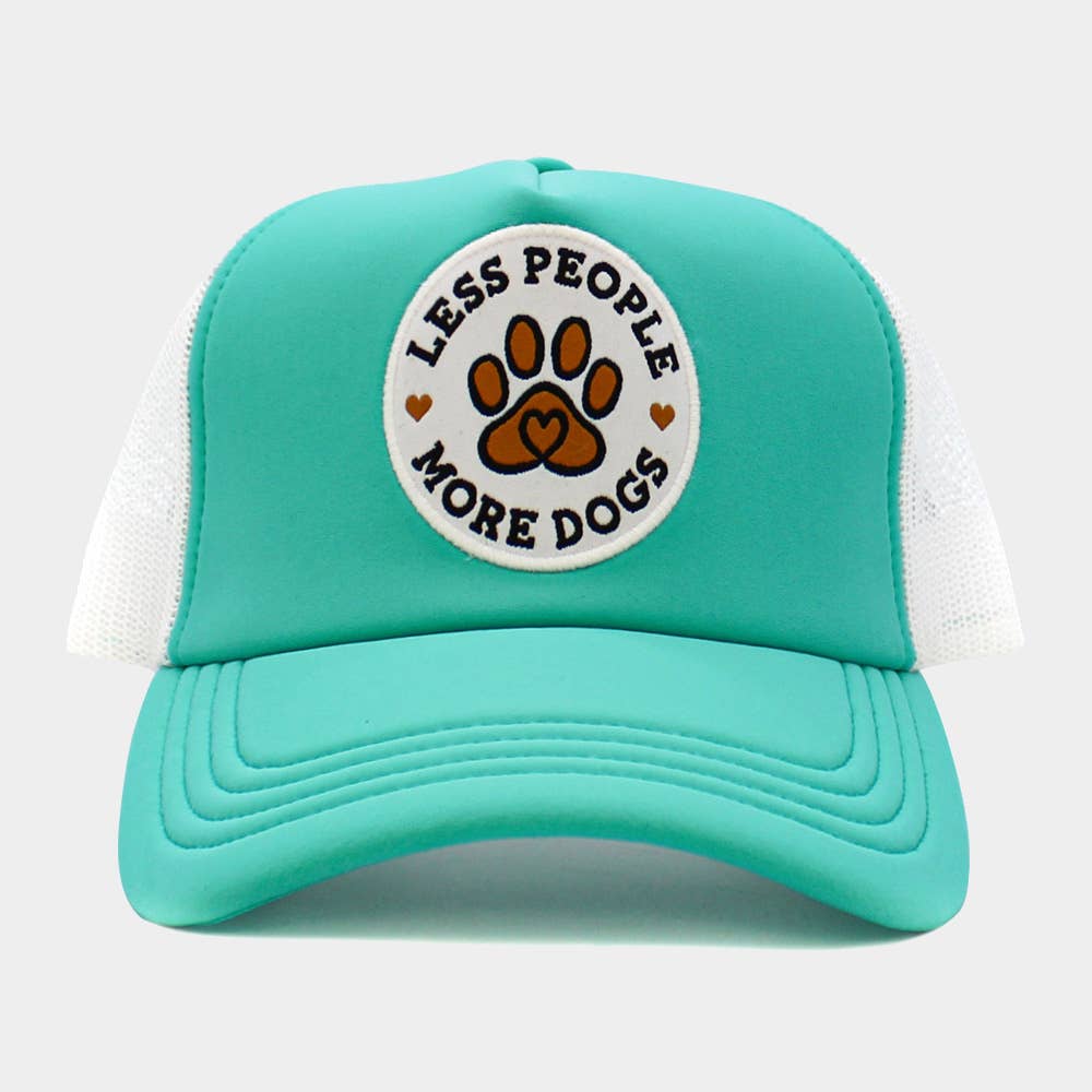 Less People More Dogs Trucker Hat