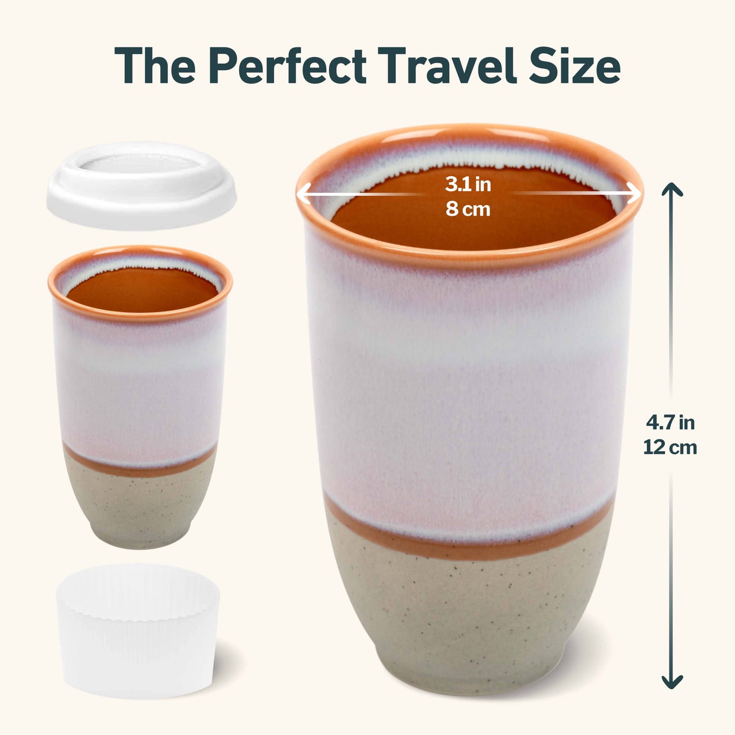 Horizon Ceramic 12 oz Travel Mug