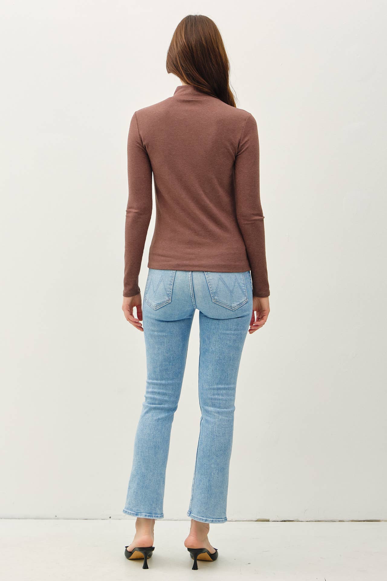 Turtleneck Knit Top
