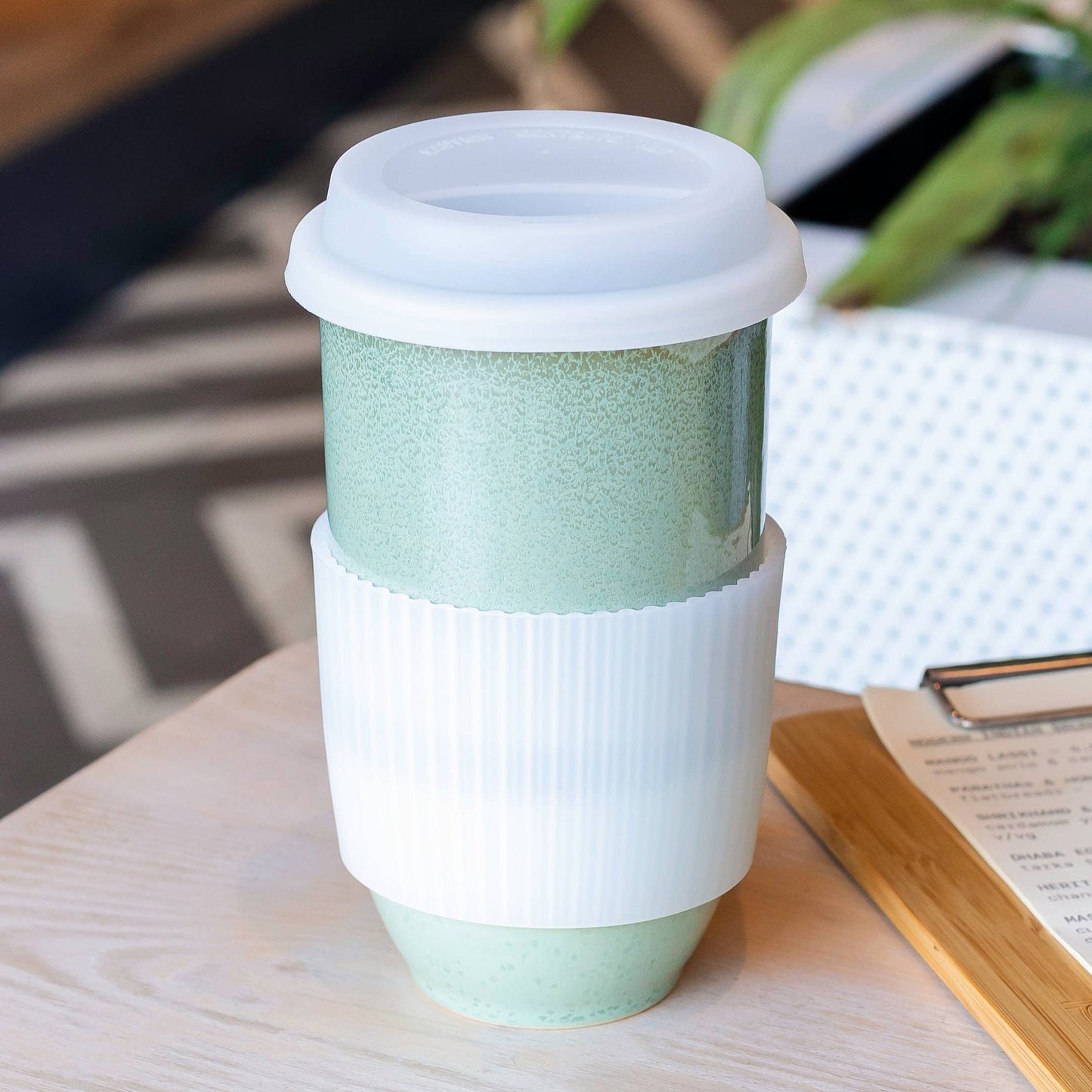 Emerald Ceramic 16 oz Travel Mug