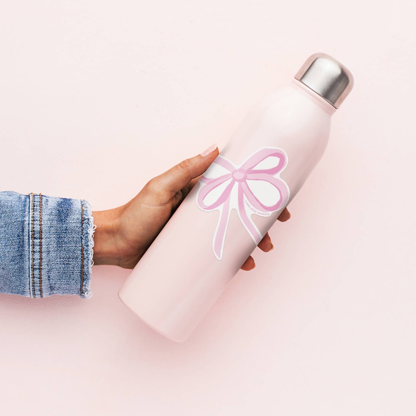 Pink Bow Vinyl Sticker