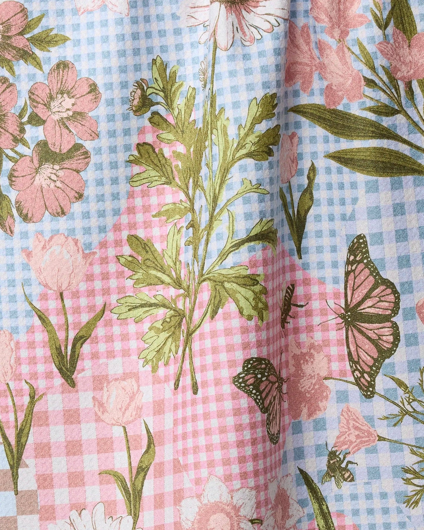 Geometry Floral Collage Tea Towel