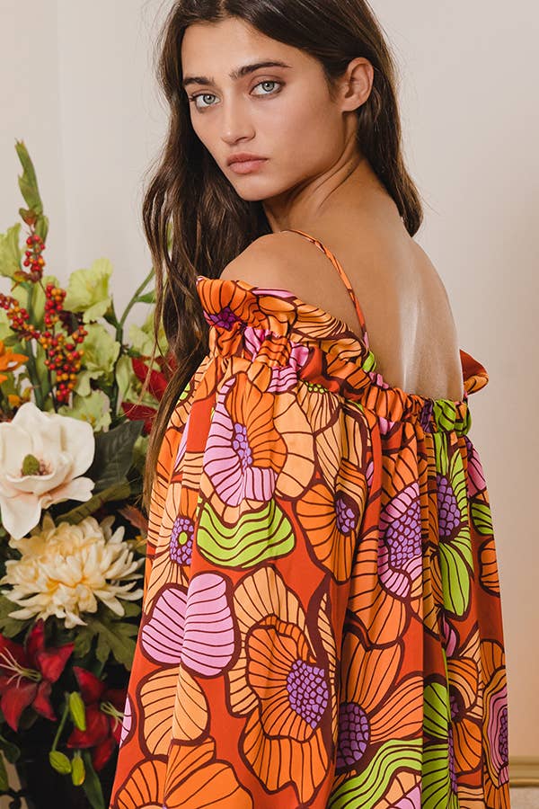 Floral Off The Shoulder Top