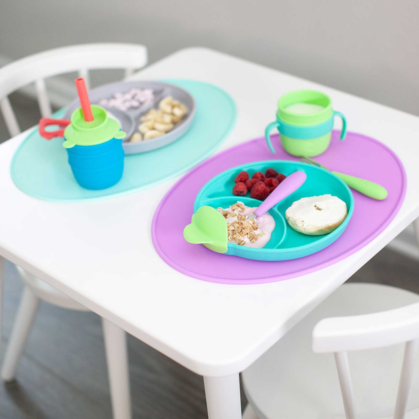321 Grow Sit with Me Silicone Placemat Set
