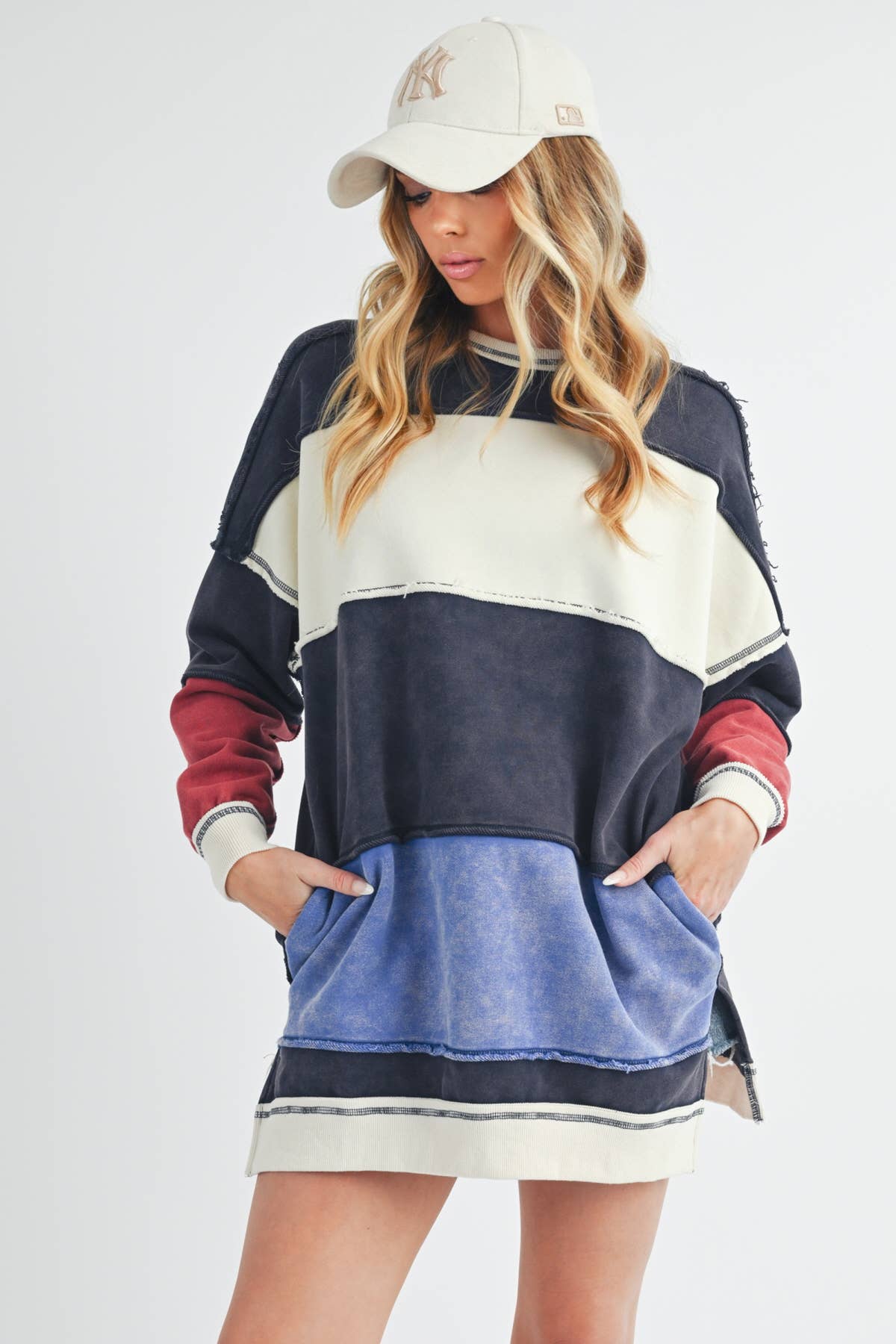 Rugby Color Block Stripe Sweatshirt