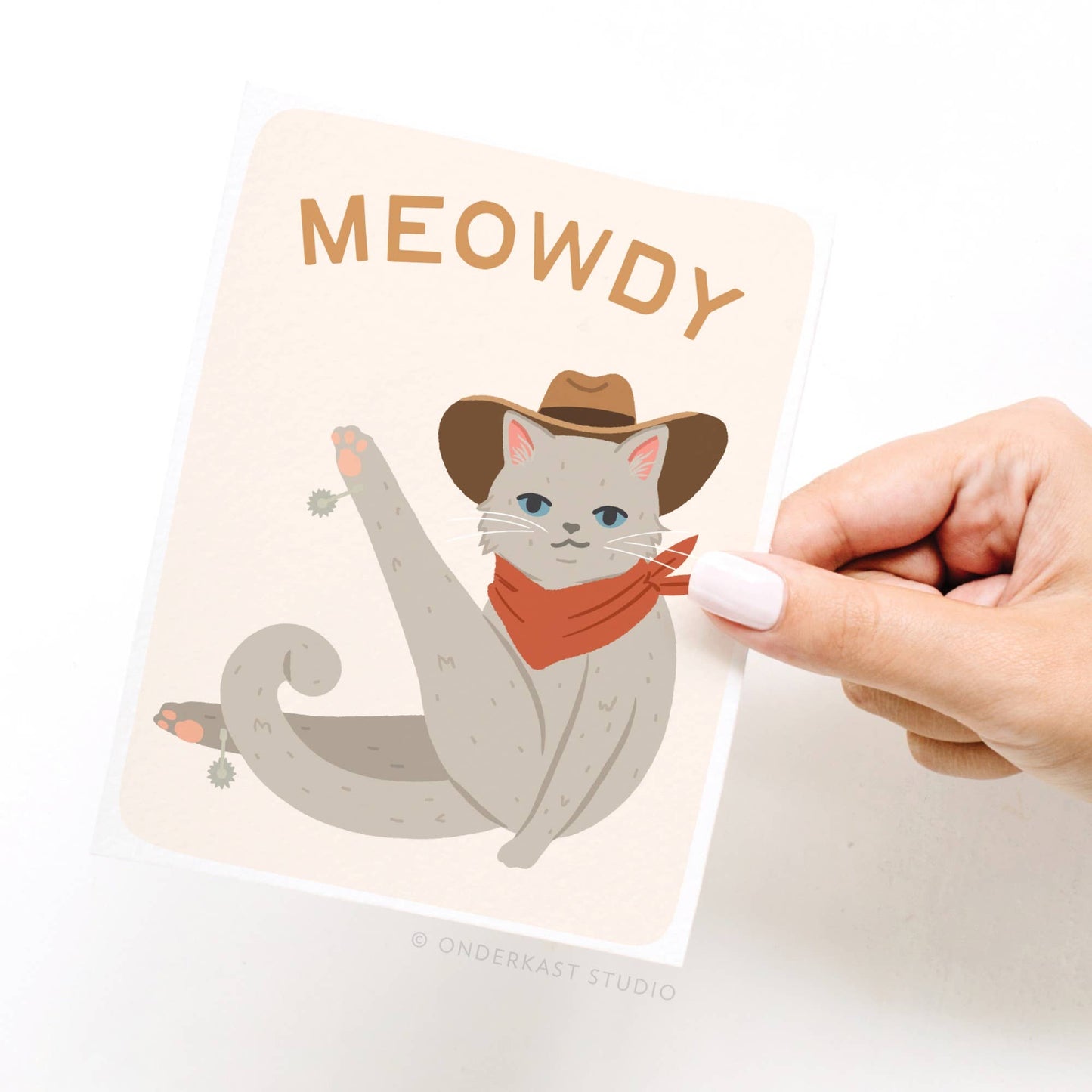 Meowdy Greeting Card