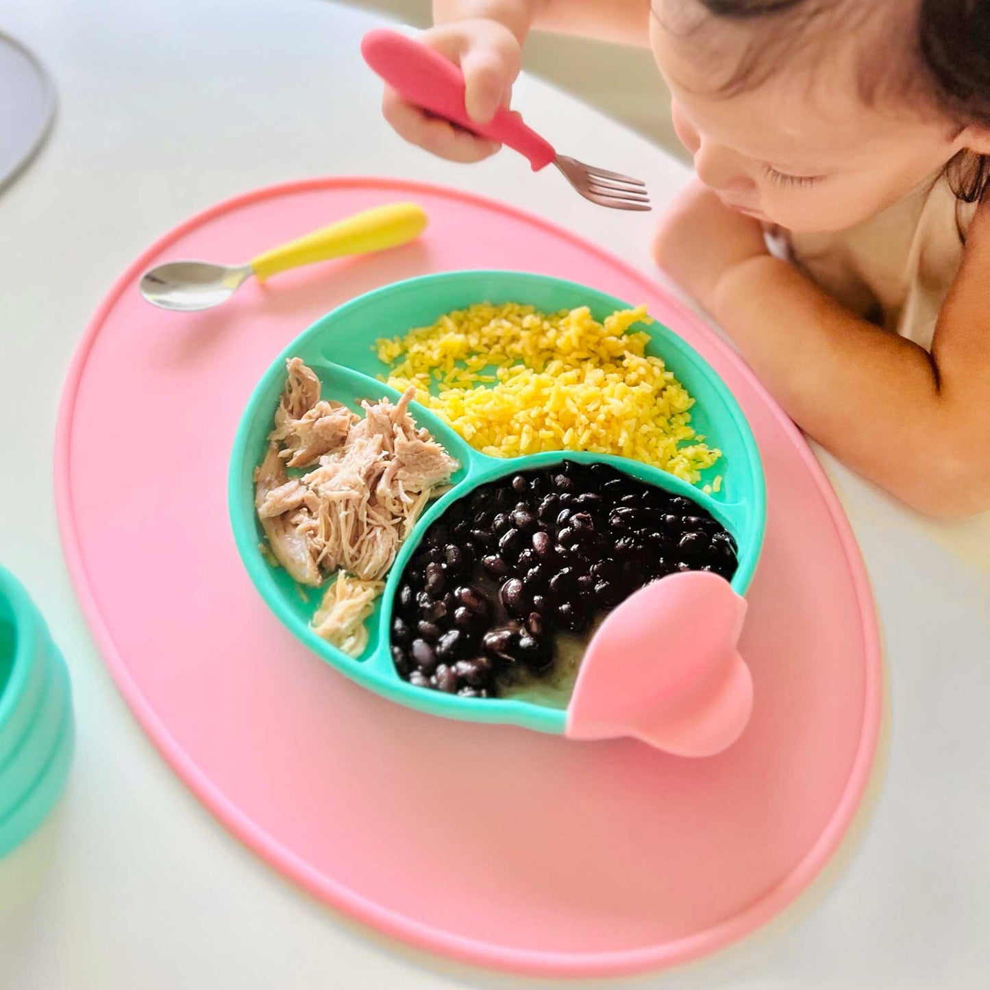 321 Grow Sit with Me Silicone Placemat Set
