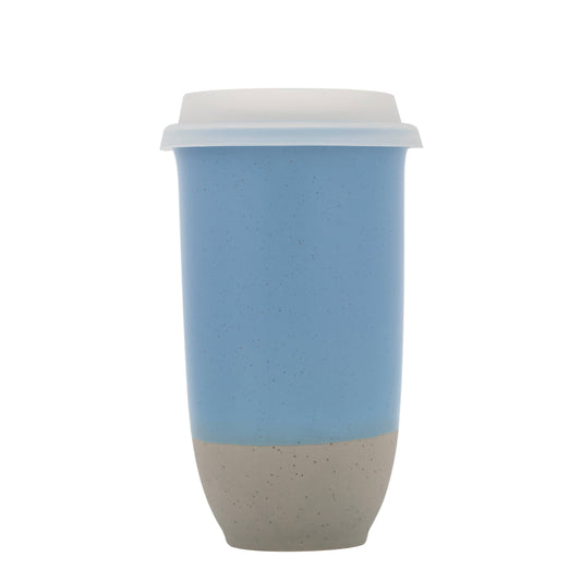 Coastal Drift Ceramic 16 oz Travel Mug