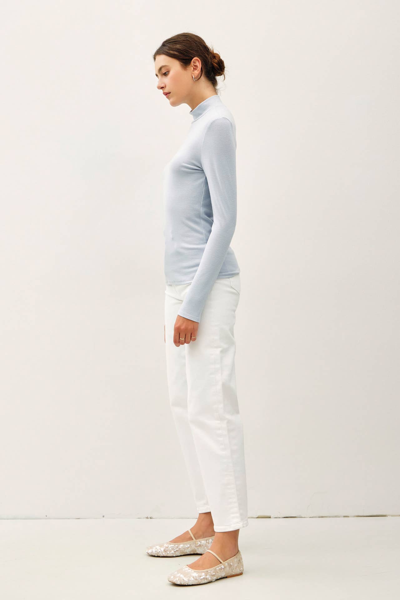 Turtleneck Knit Top