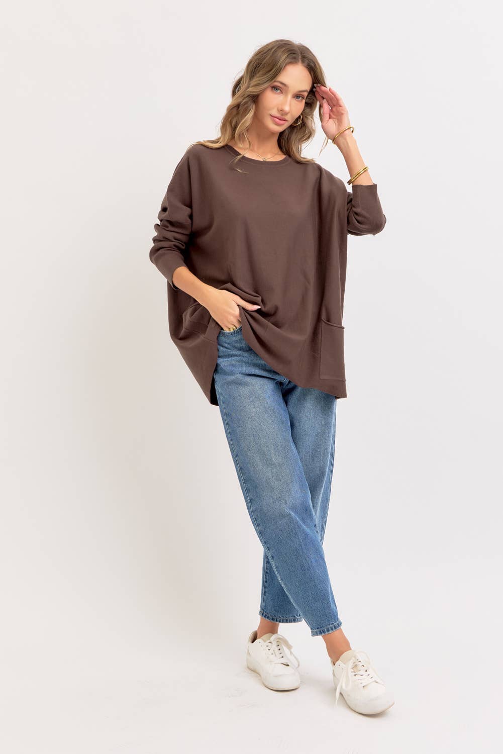 Oversized Round Neck Sweater