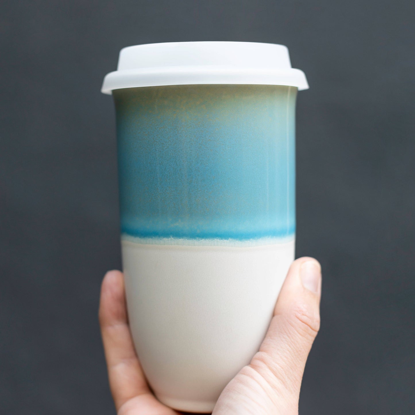 Lagoon Ceramic 16 oz Travel Mug