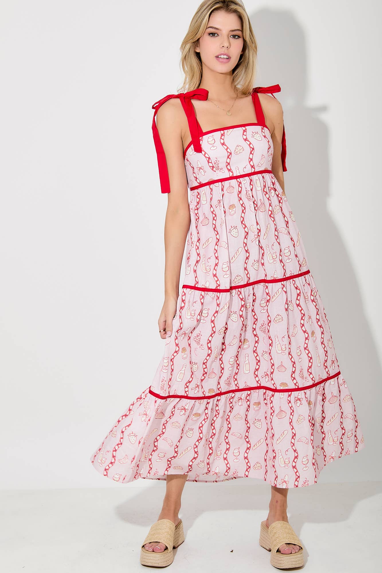 picnic long dress Birthday Picnic Maxi Dress Green