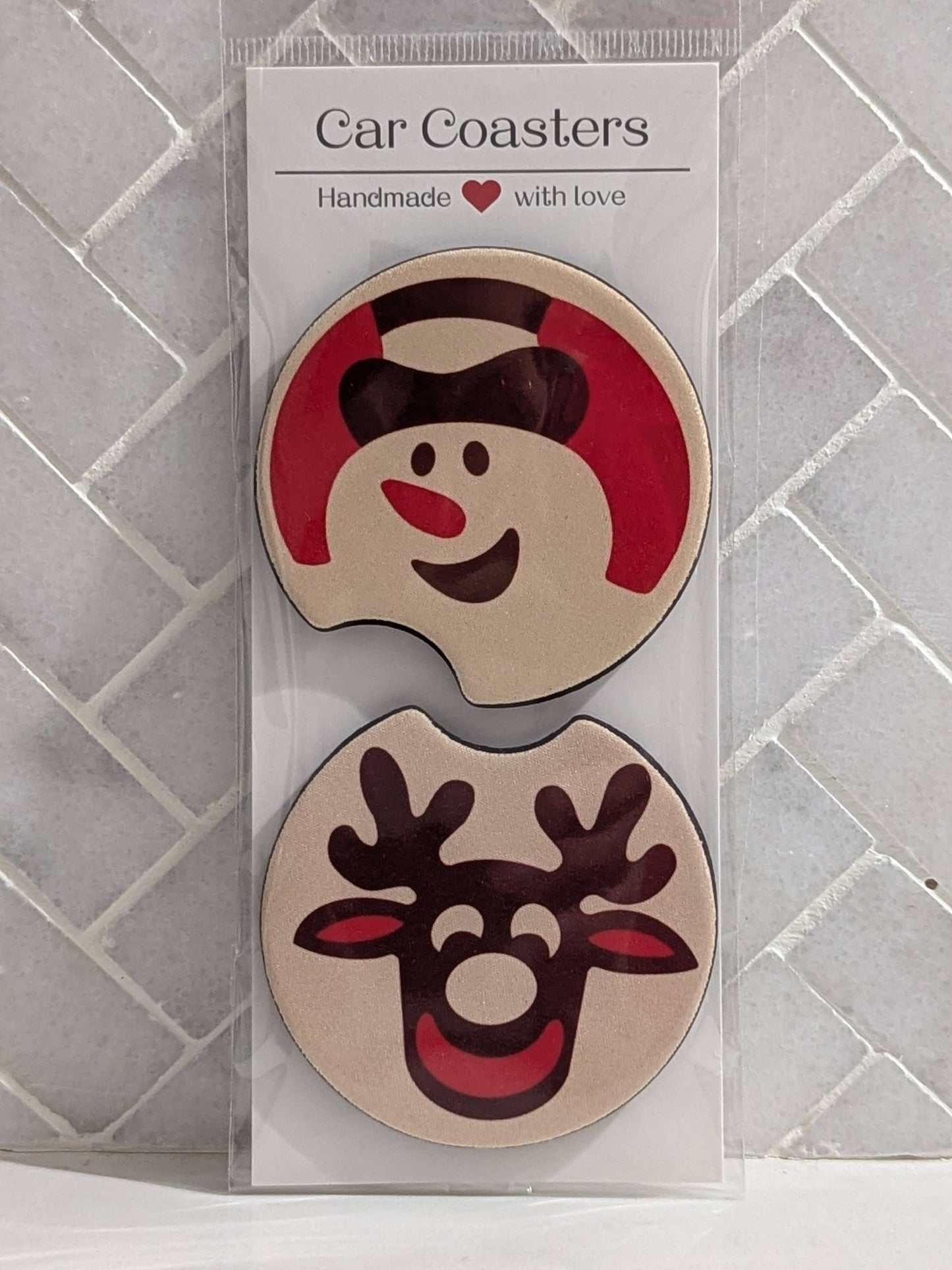 Christmas Sugar Cookie Car Coasters