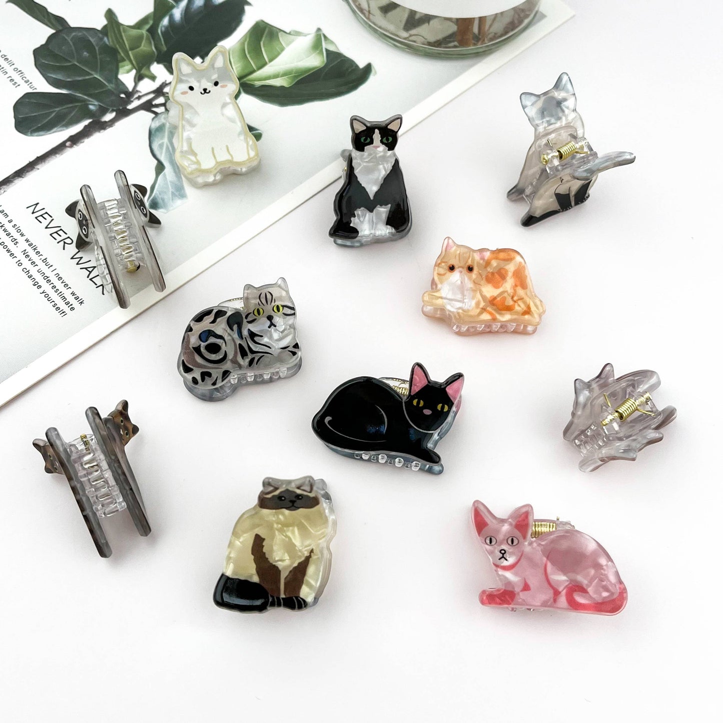 Mini Cute Kitten Claw Clip