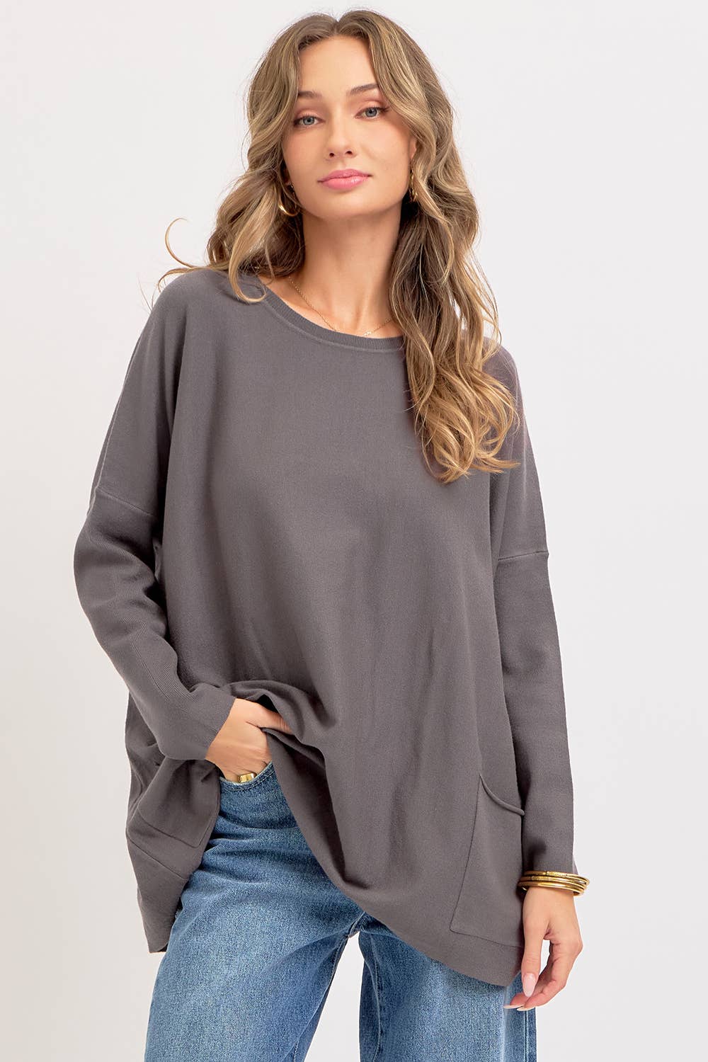 Oversized Round Neck Sweater