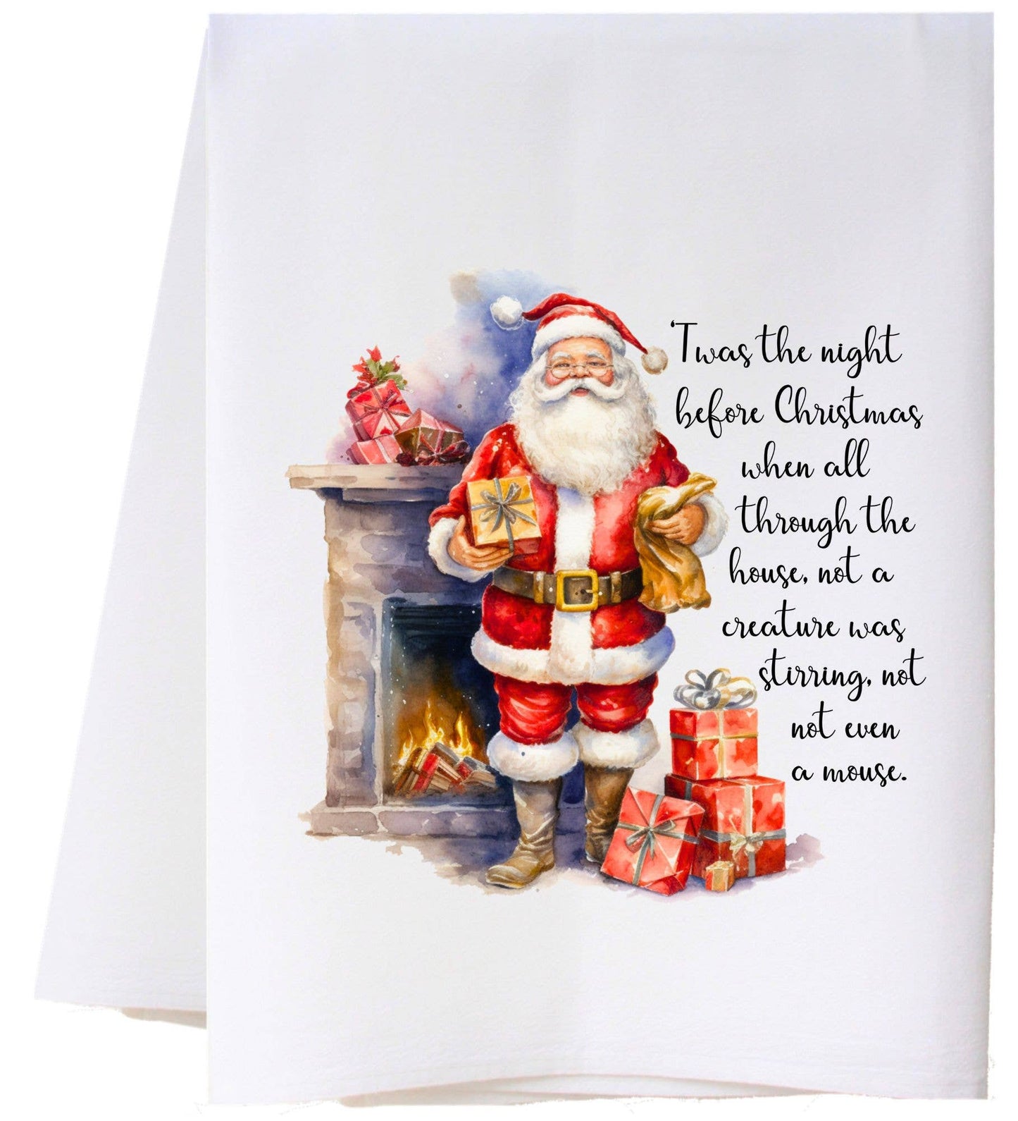 Santa and Gifts Flour Sack Towel