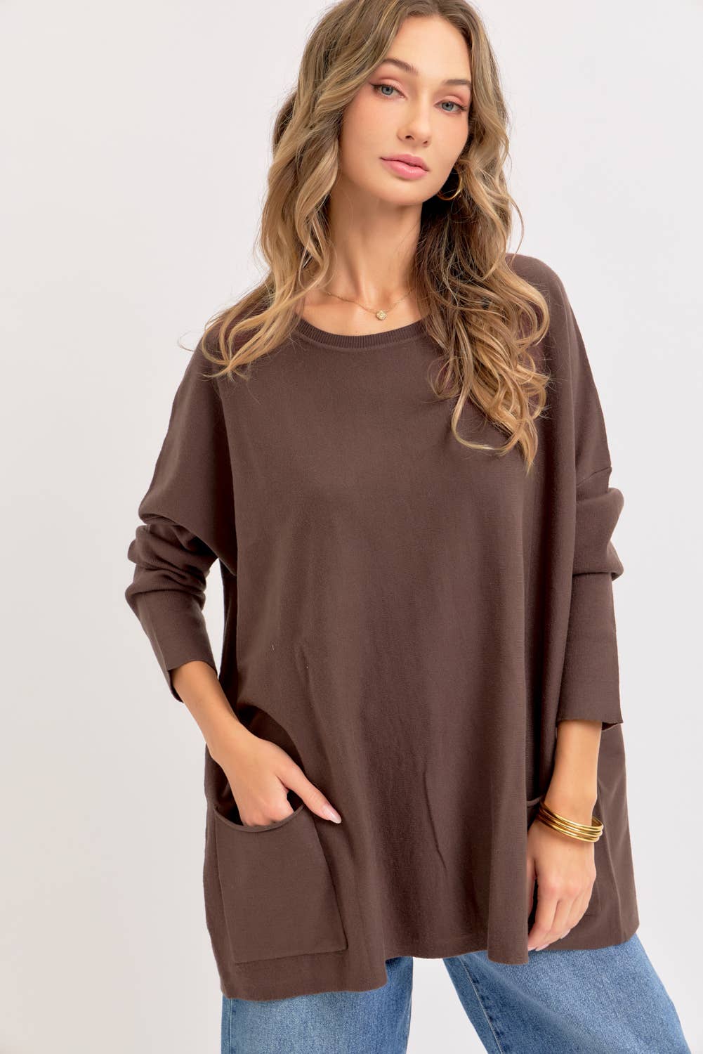 Oversized Round Neck Sweater