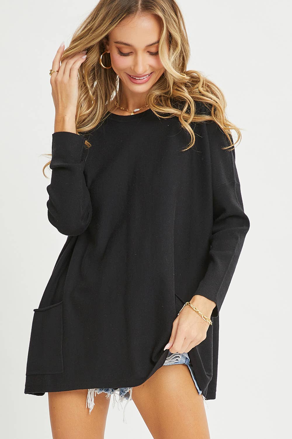 Oversized Round Neck Sweater