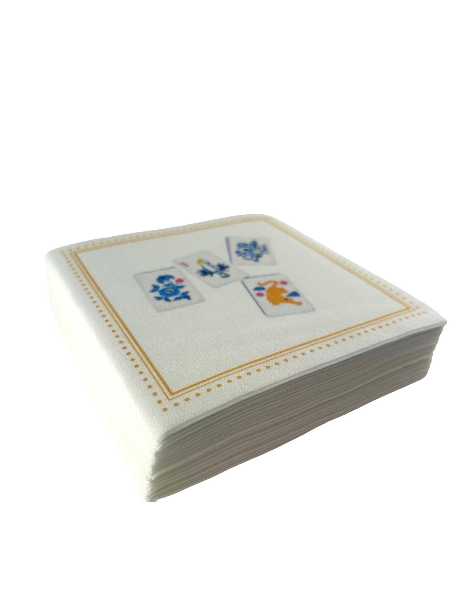 Mahjong Linen-Feel Cocktail Napkins