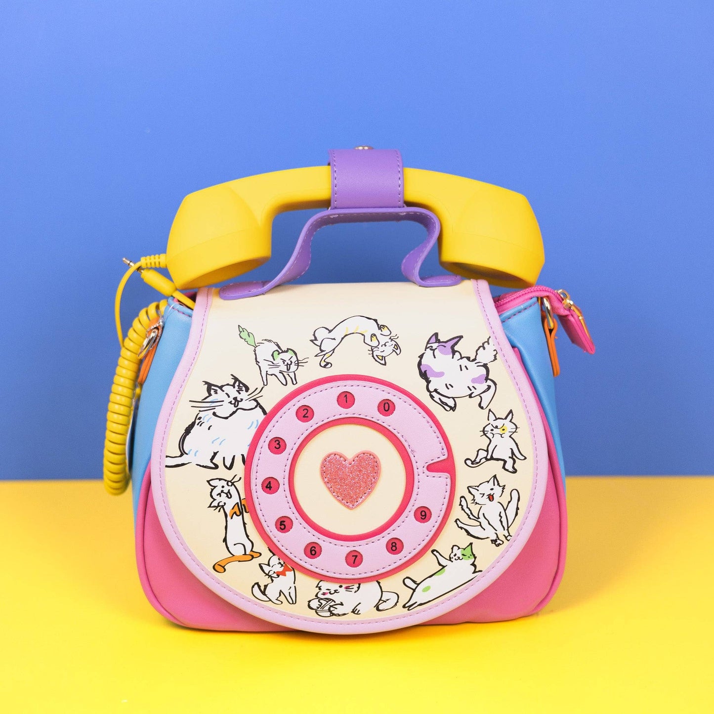 Ring Ring Phone Convertible Handbag - Cat