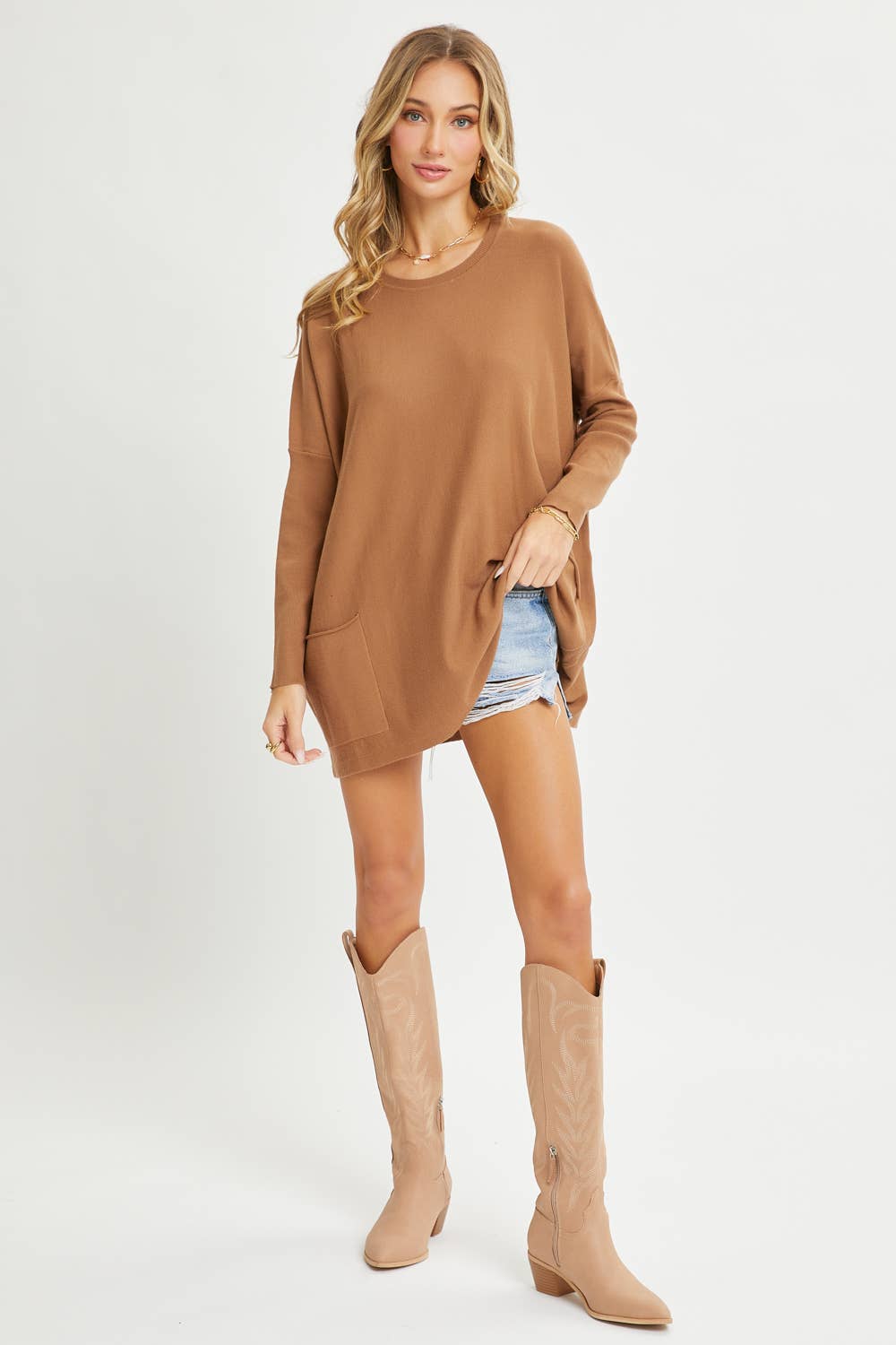 Oversized Round Neck Sweater