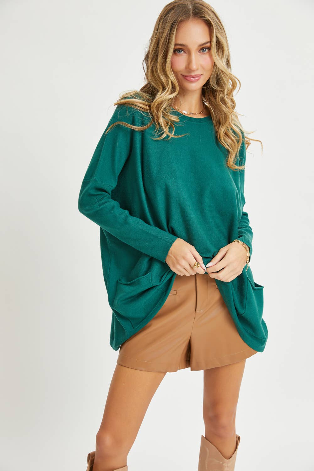 Oversized Round Neck Sweater