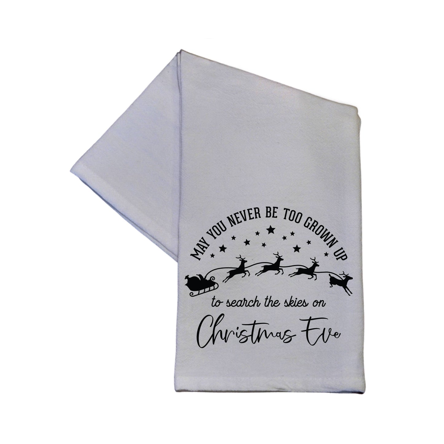 Search The Skies Christmas Eve Tea Towels - Christmas Decor