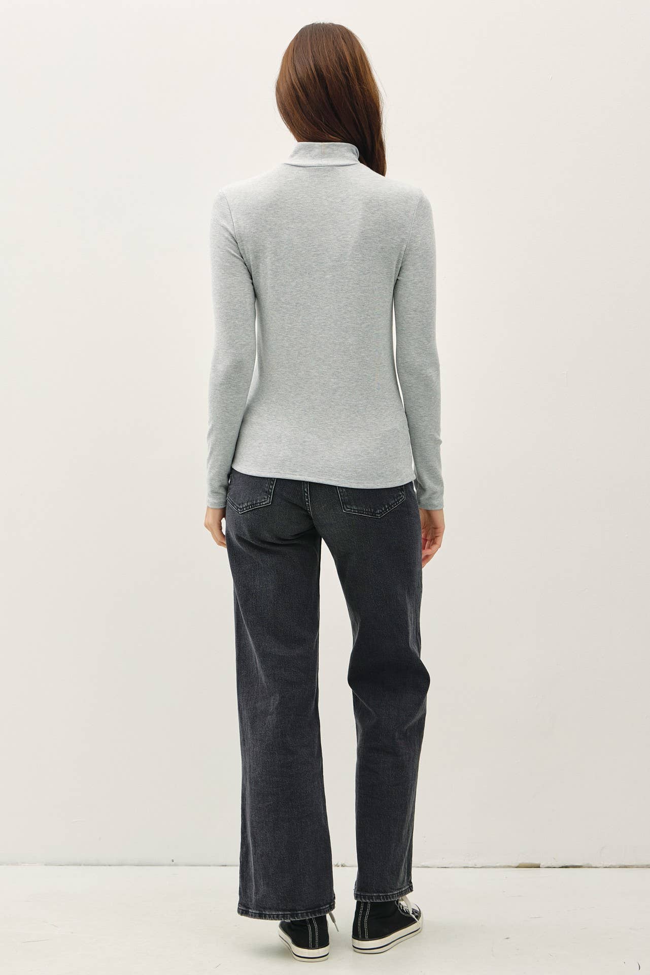 Turtleneck Knit Top