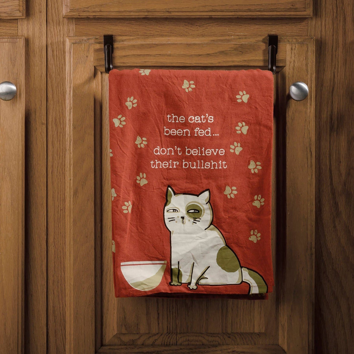 The Cat's Been Fed Kitchen Towel