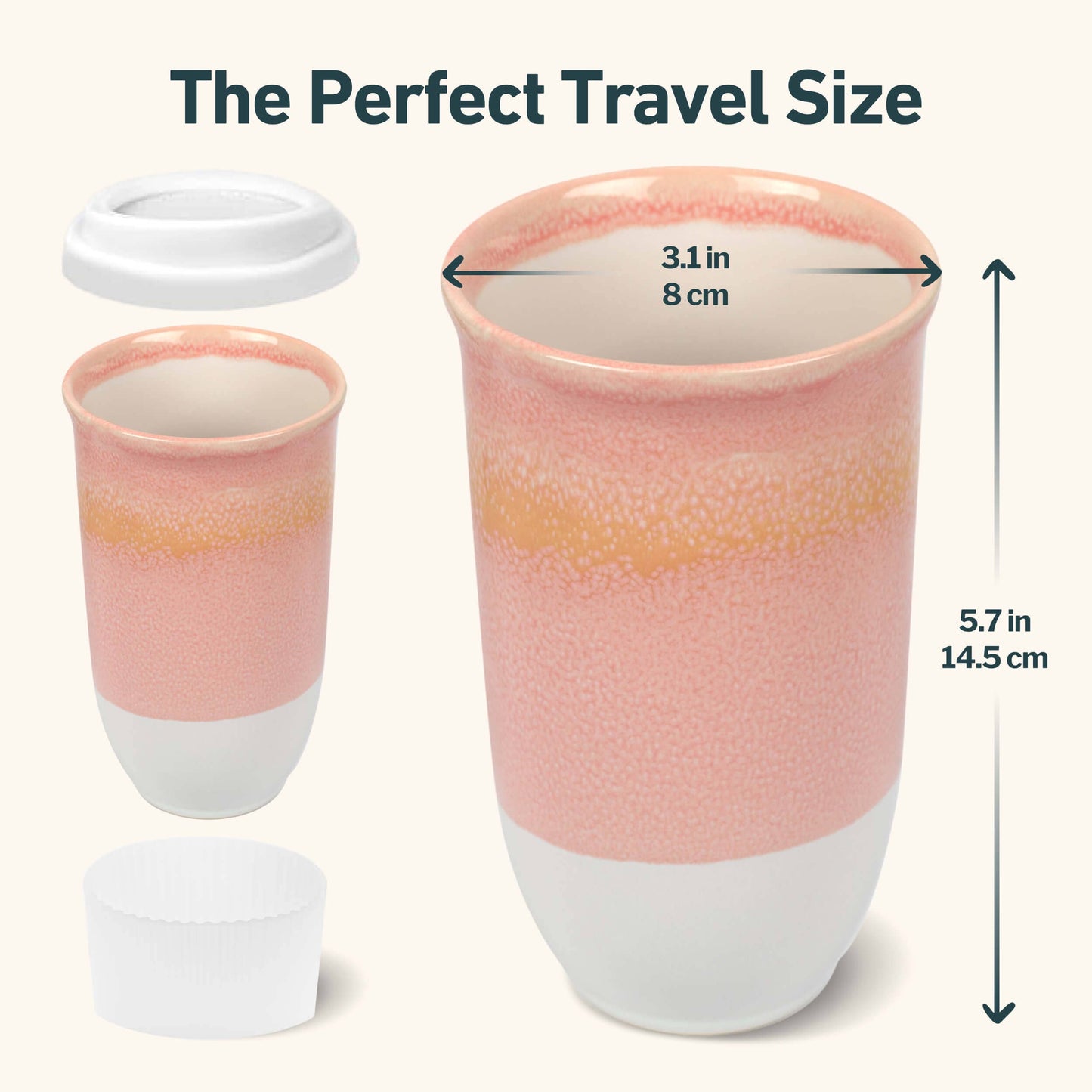 Afterglow Ceramic 16oz Travel Mug