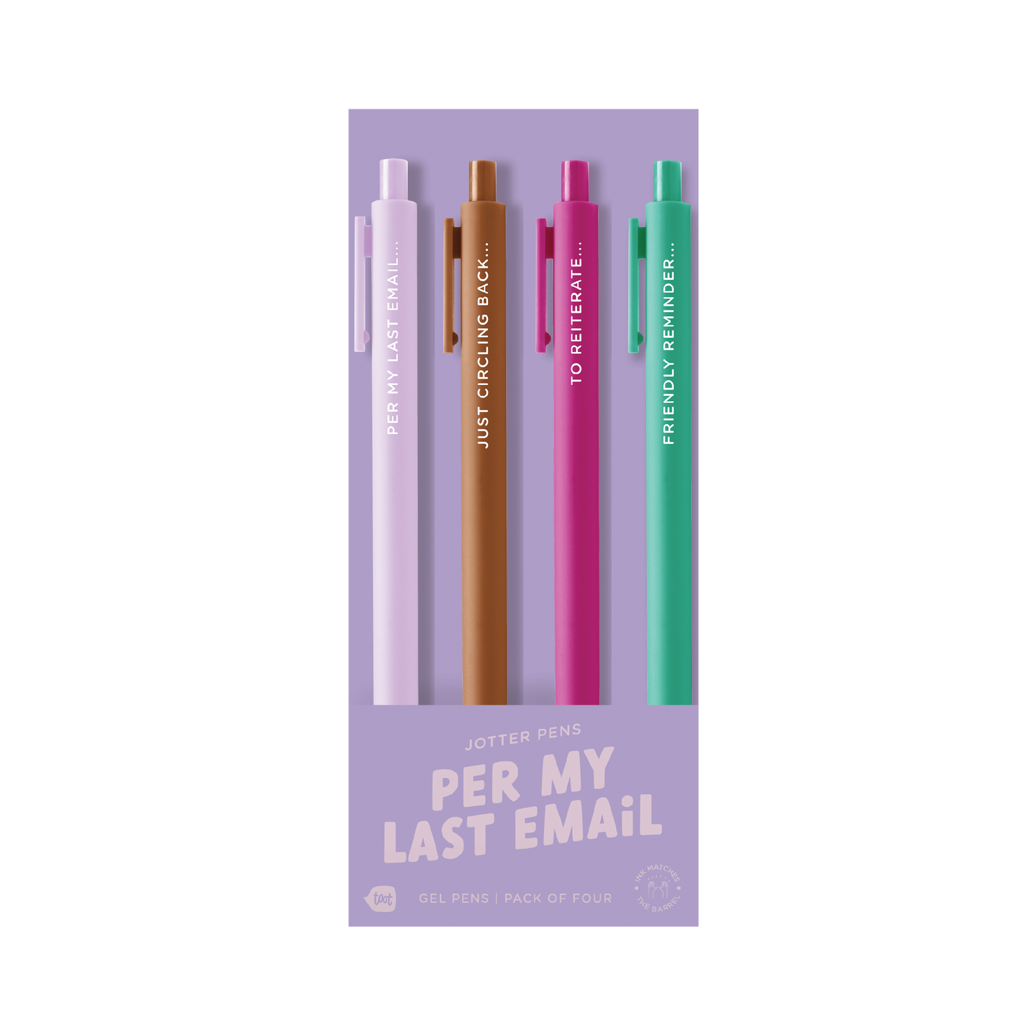Jotter Sets 4 Pack Gel Pens